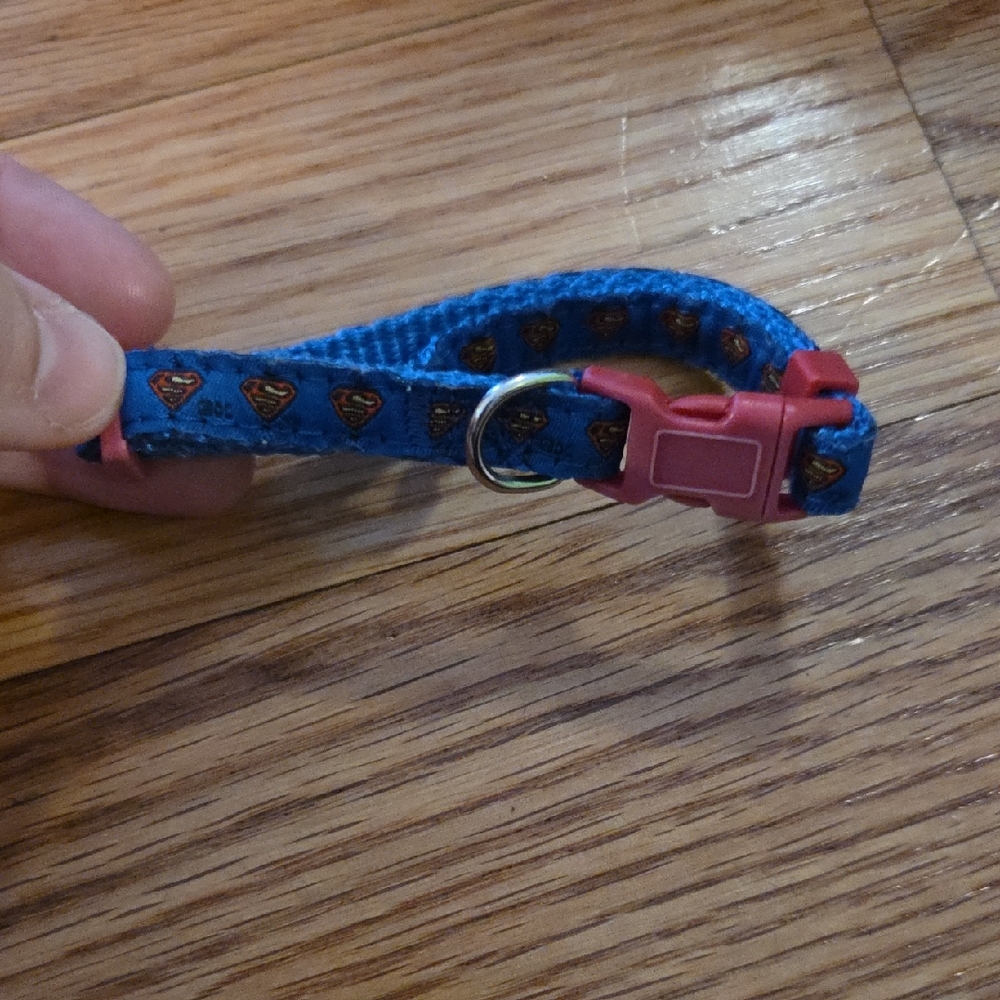 Blue Superman Dog/Cat Collar